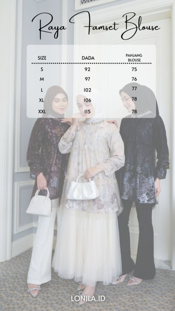 Lolina Famset Blouse - Gambar 3