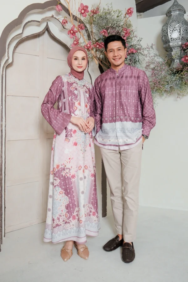 Raudhah Dress in Mulberry - Gambar 4